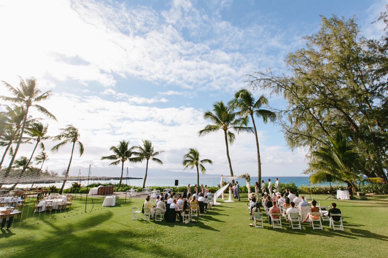 Rasen am Strandhaus – Hochzeitsempfang