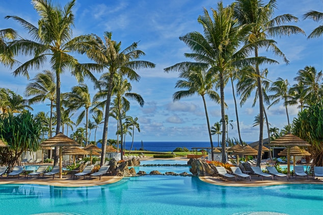 Three Tiered pool with ocean view Kapalua Maui