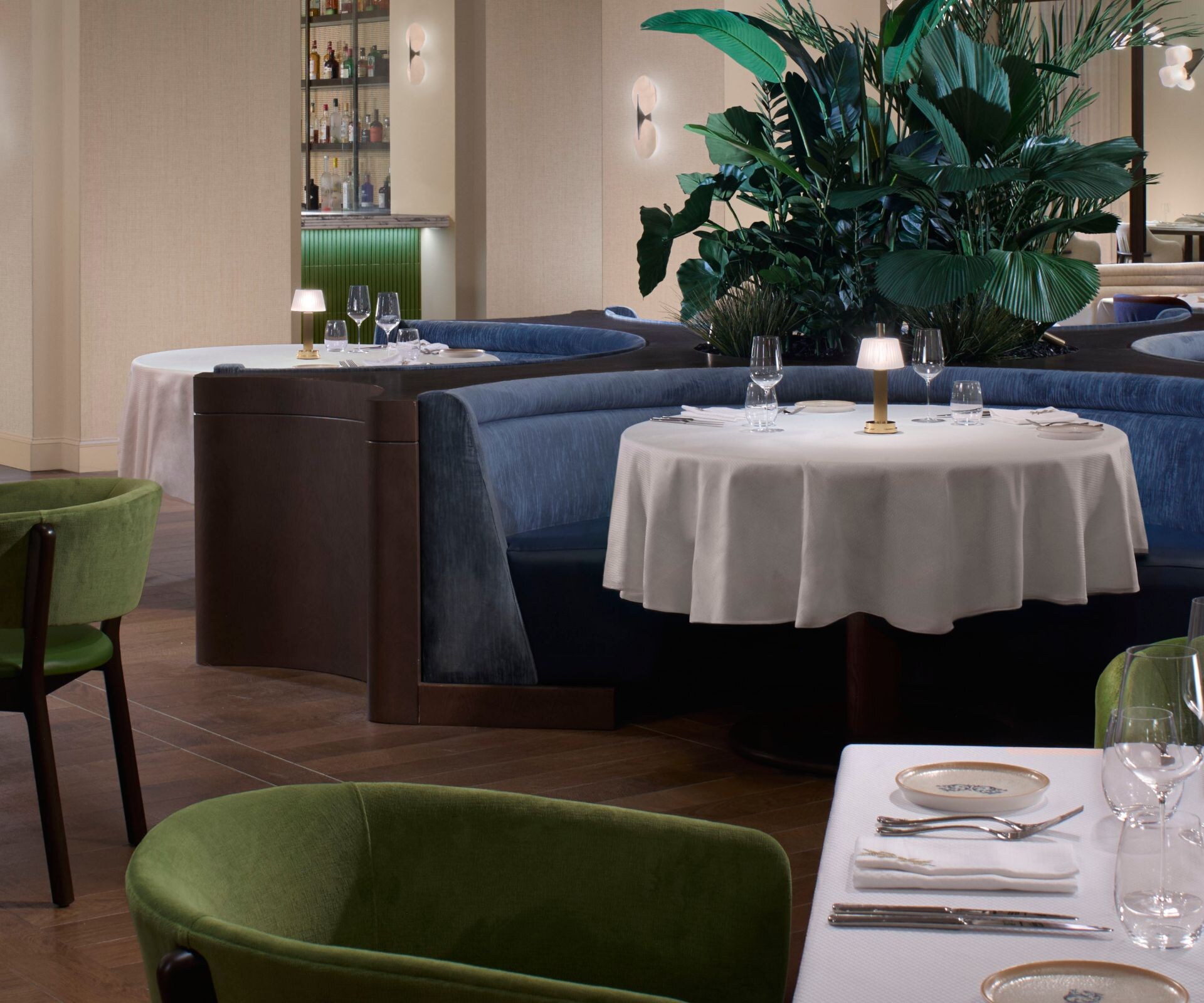Dining room of restaurant