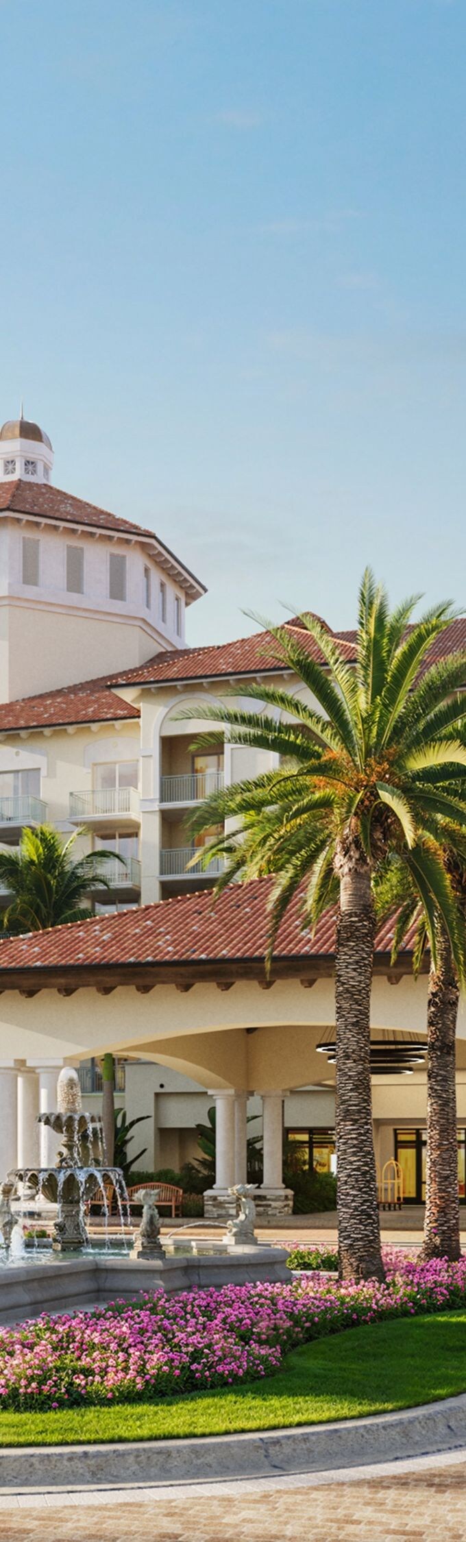 Exterior entrance of Naples Florida resort 