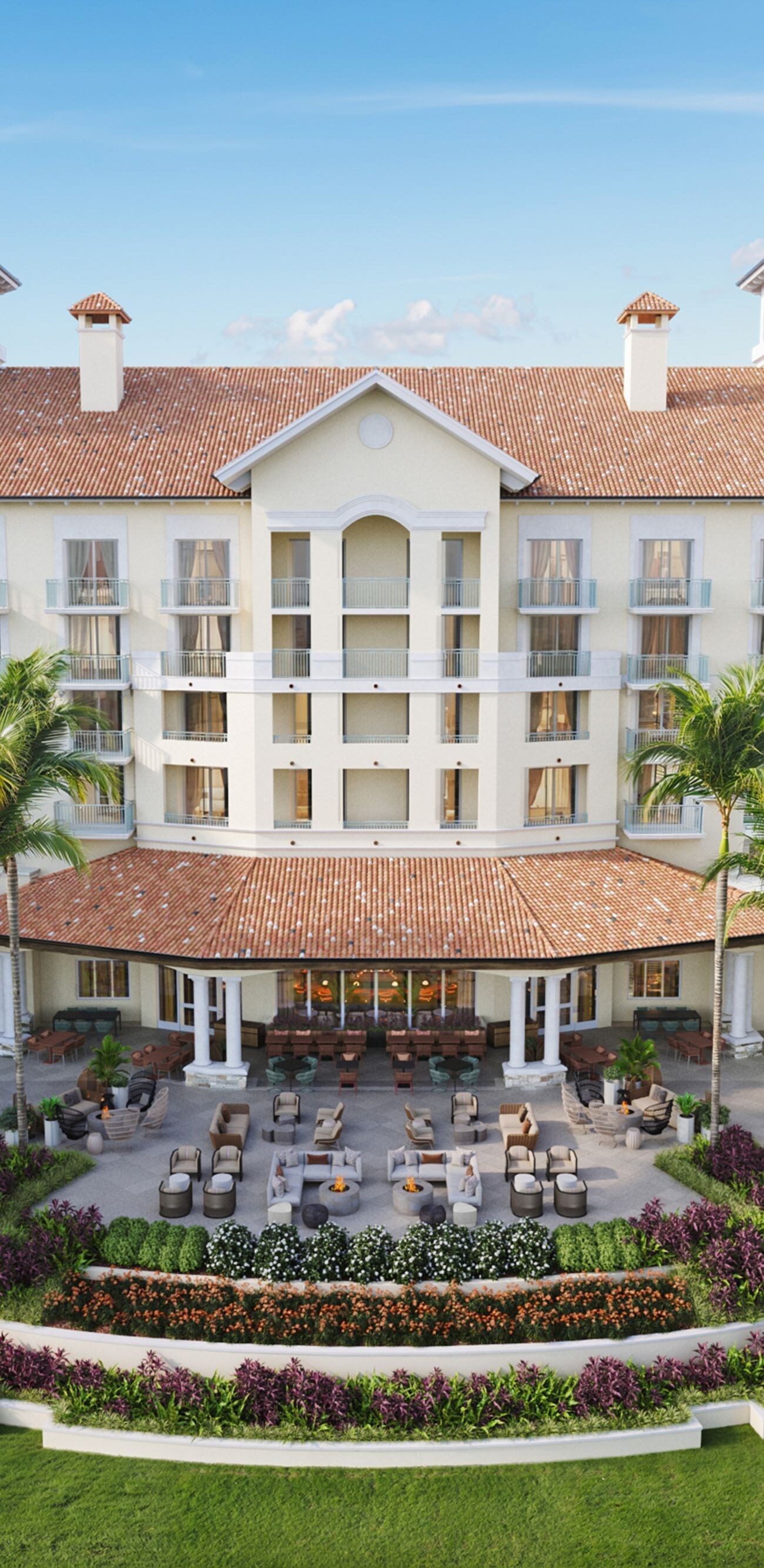Aerial of a Naples Florida resort