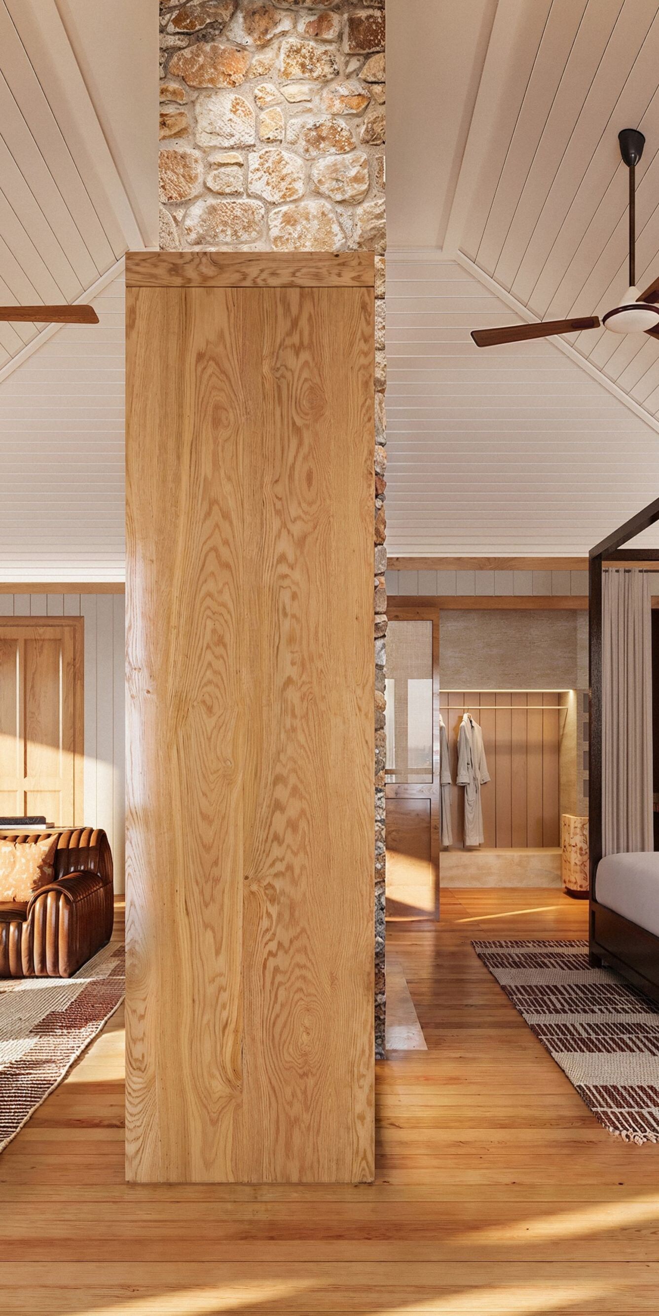 One Bedroom Lodge interior and living area