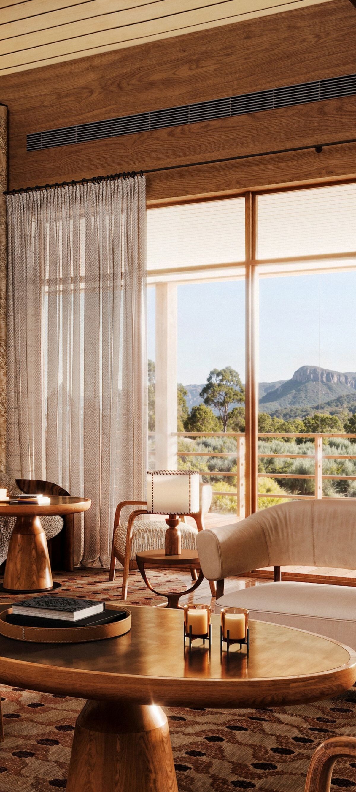 Bar and Lounge overlooking Wolgan Valley