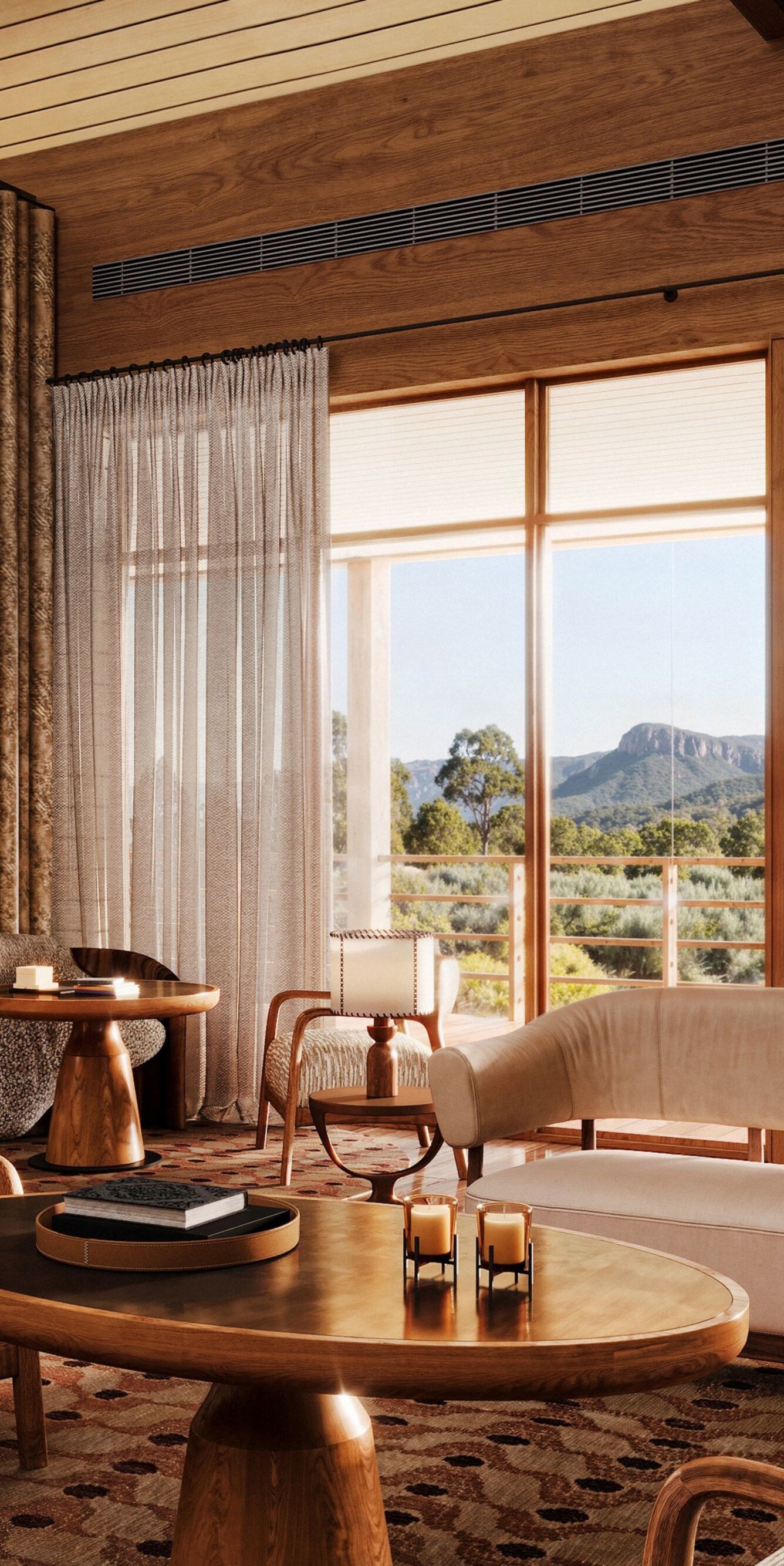 Bar and Lounge overlooking Wolgan Valley