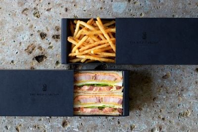 Cutlet sandwich in box