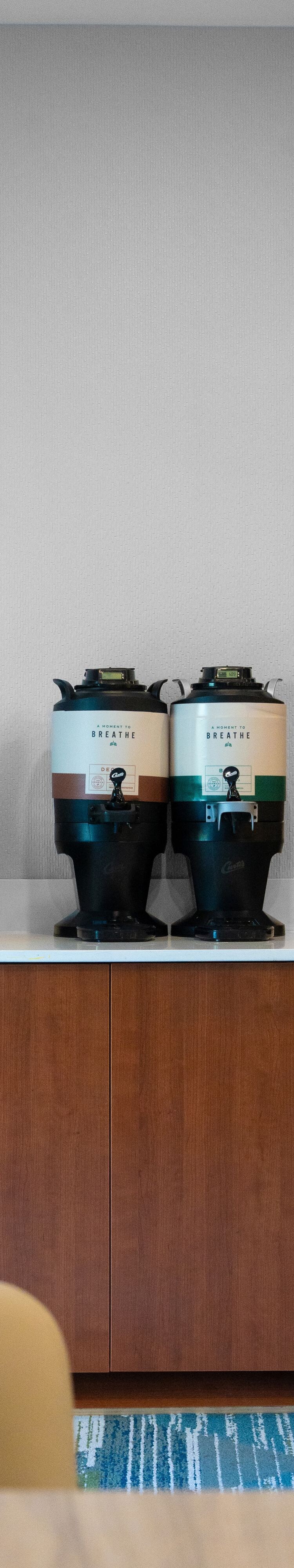 Coffee available all day in our Lobby