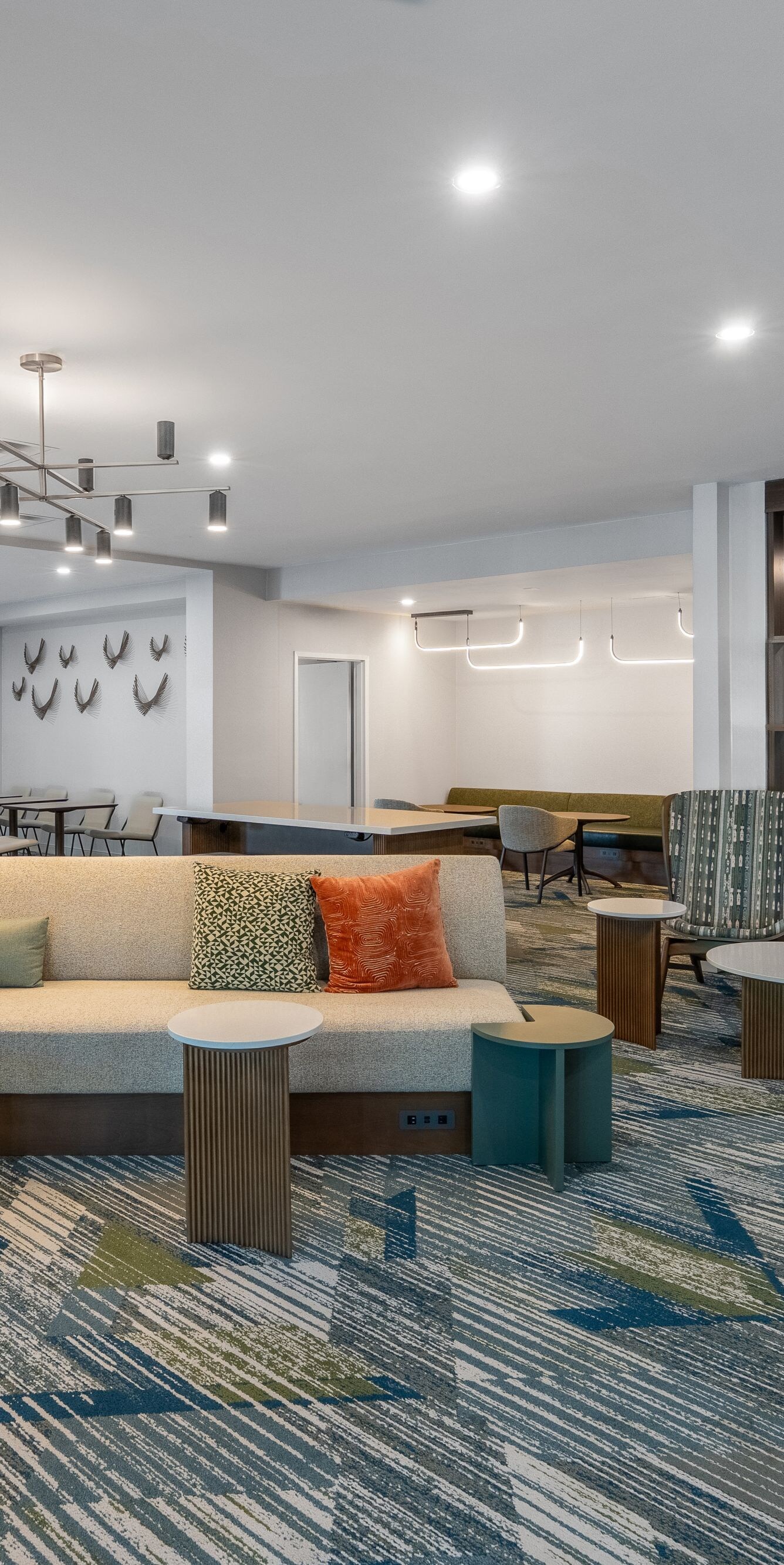 Lobby offers various seating configurations