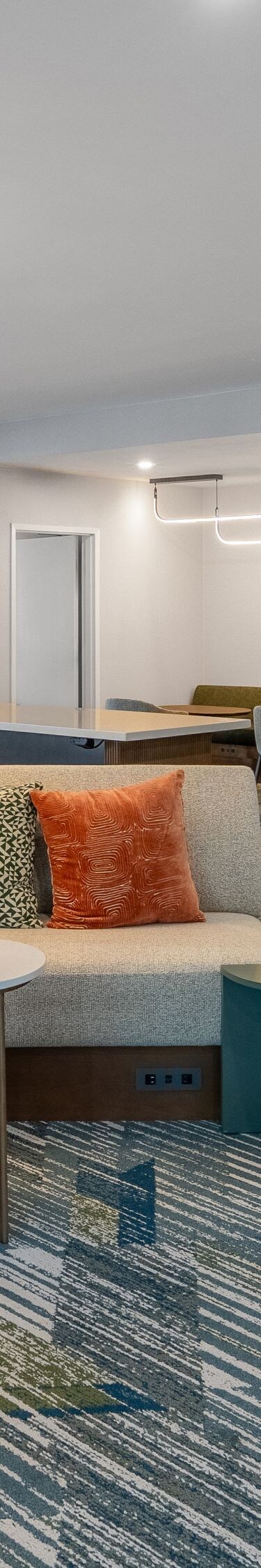 Lobby offers various seating configurations
