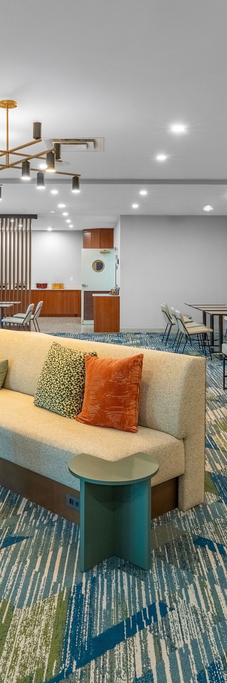 Lobby is spacious, perfect to regroup.