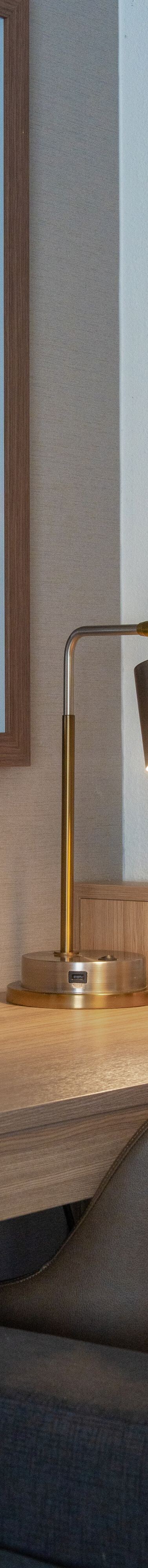 Work Desk & desk lamp are included in every suite.