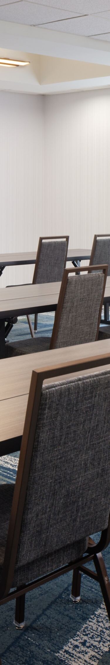 Meeting space with classroom setup