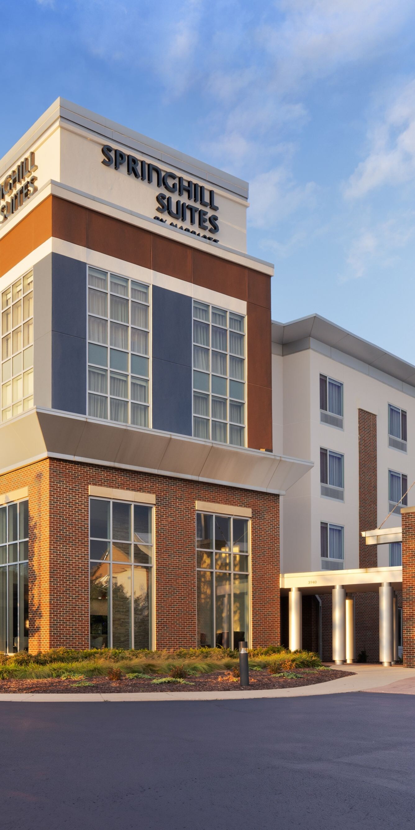 Exterior view of building with signage