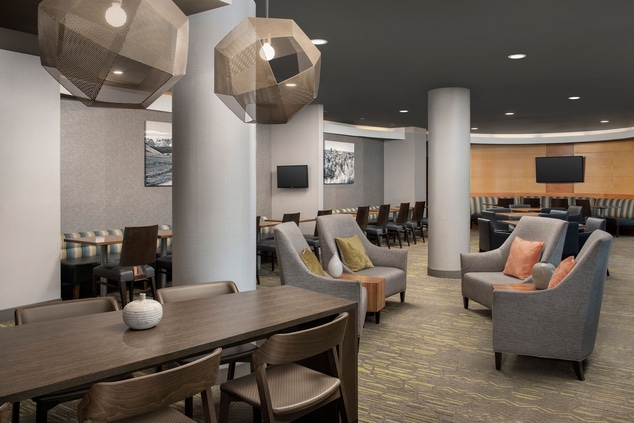 Lobby space with comfortable seating