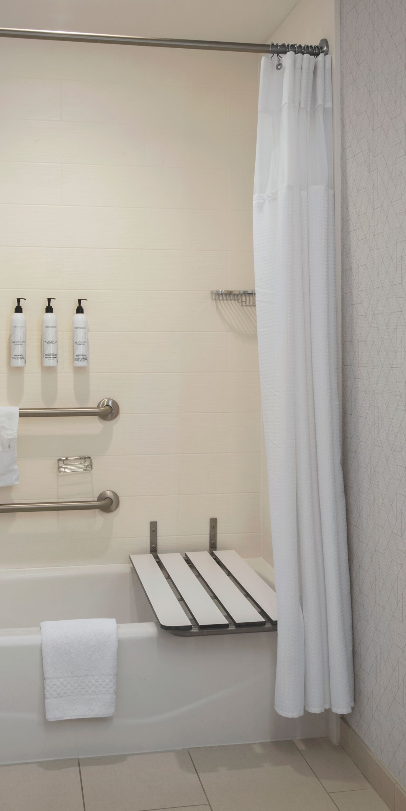 ADA bathtub with grab bars