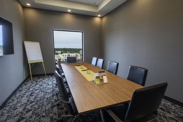 Boardroom with city view