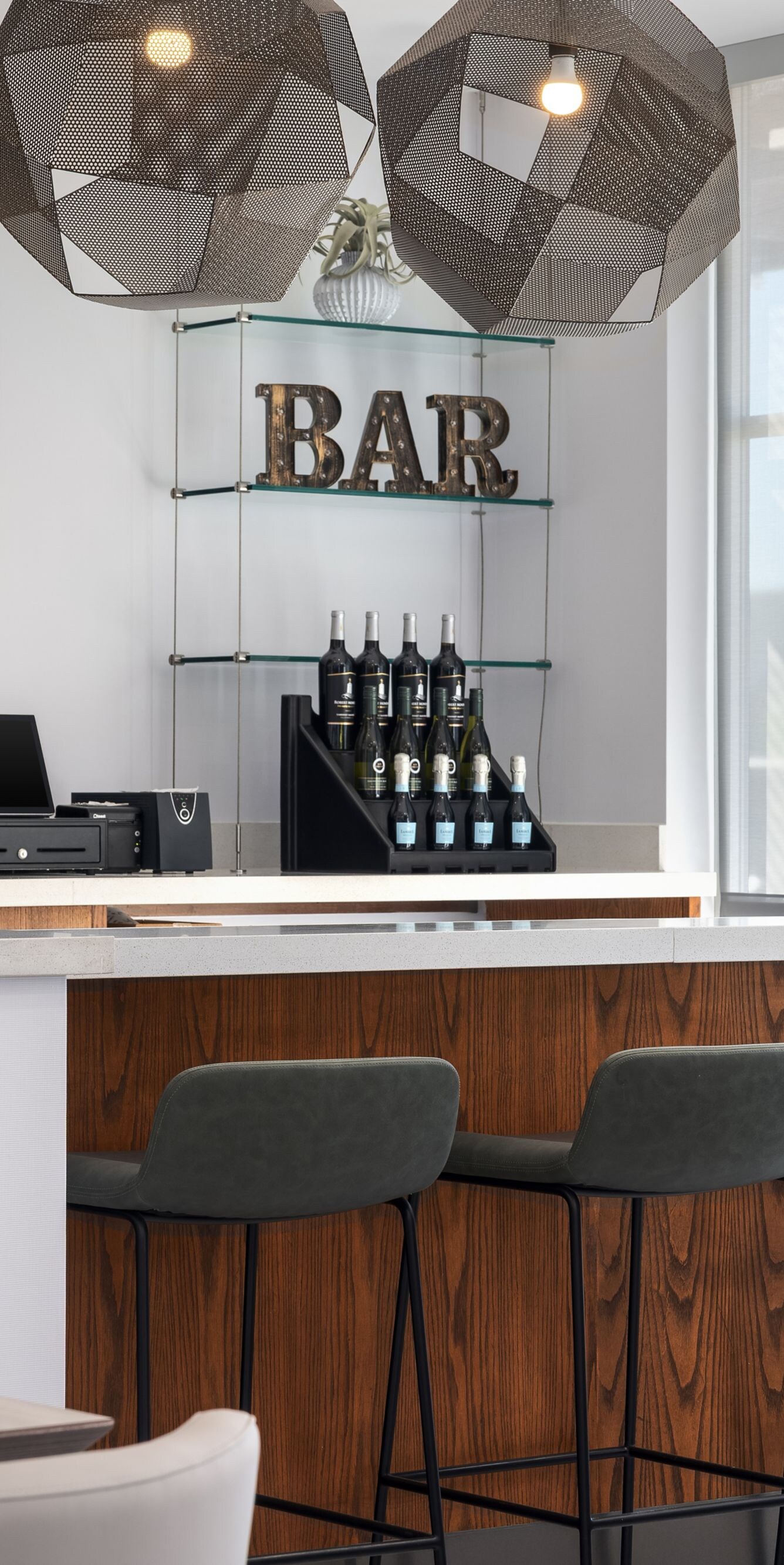 Lobby bar seating at day time