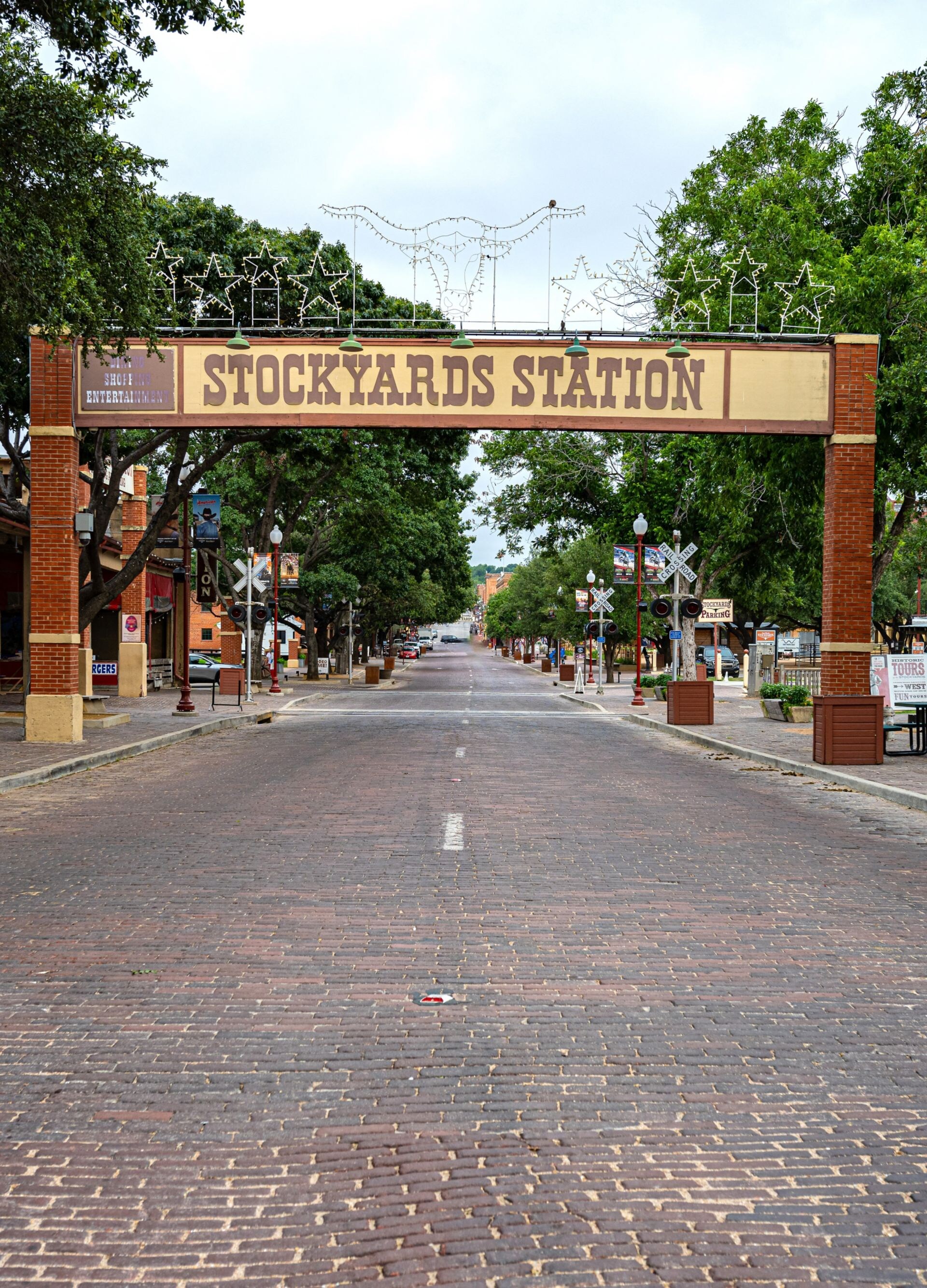 street in front of stockyards station