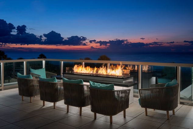 Firepit on the terrace