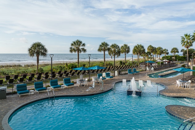 Indulge in our oceanfront swimming pool