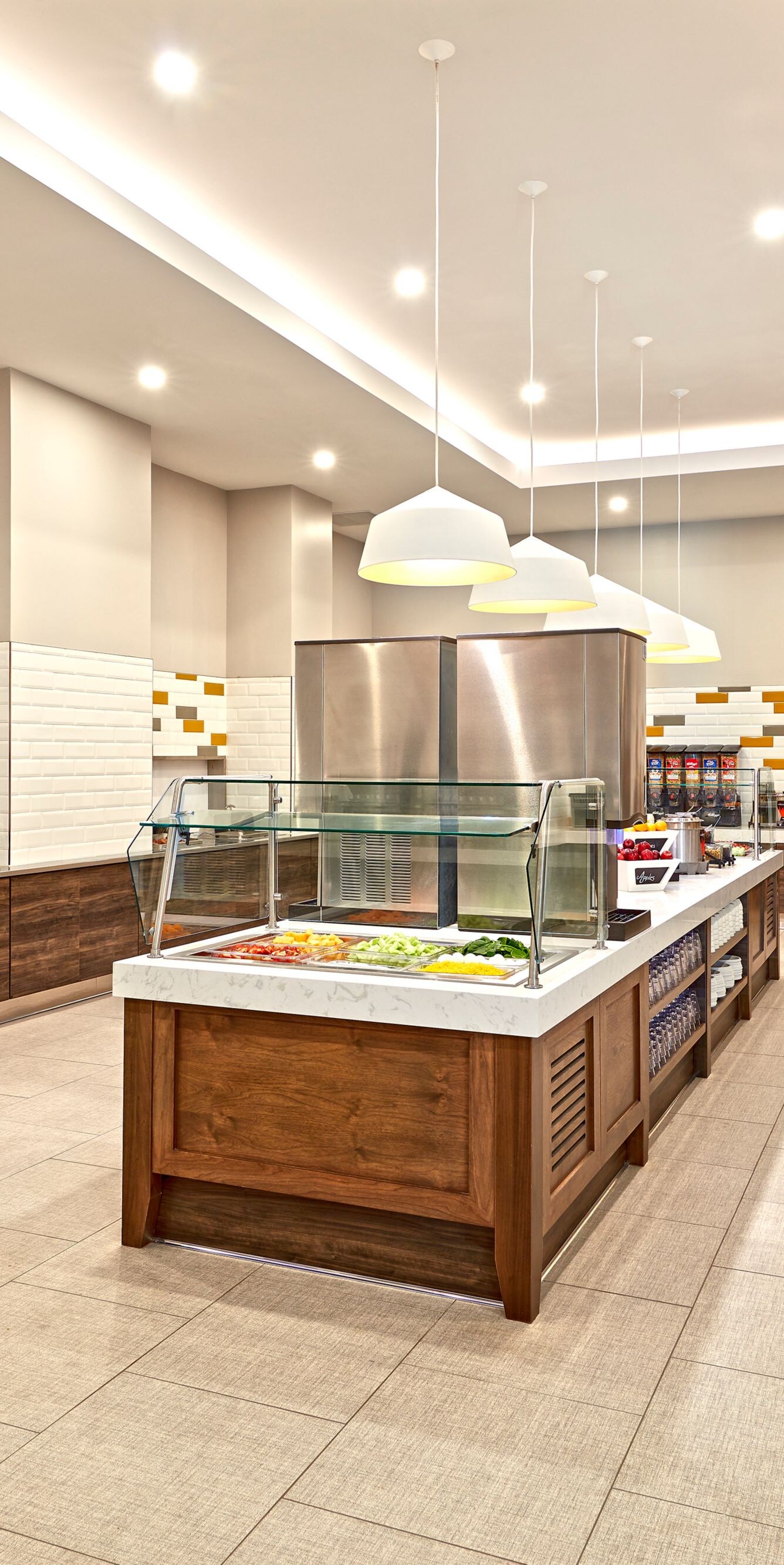 Breakfast buffet with assorted offerings