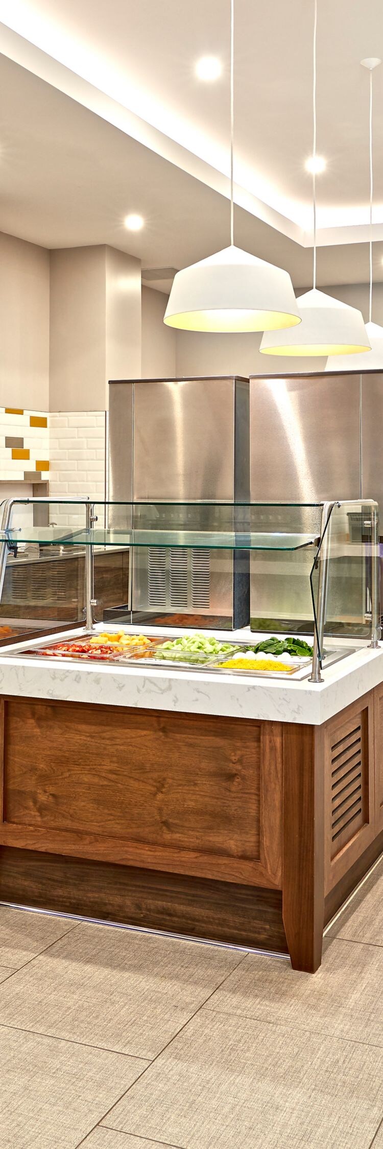 Breakfast buffet with assorted offerings