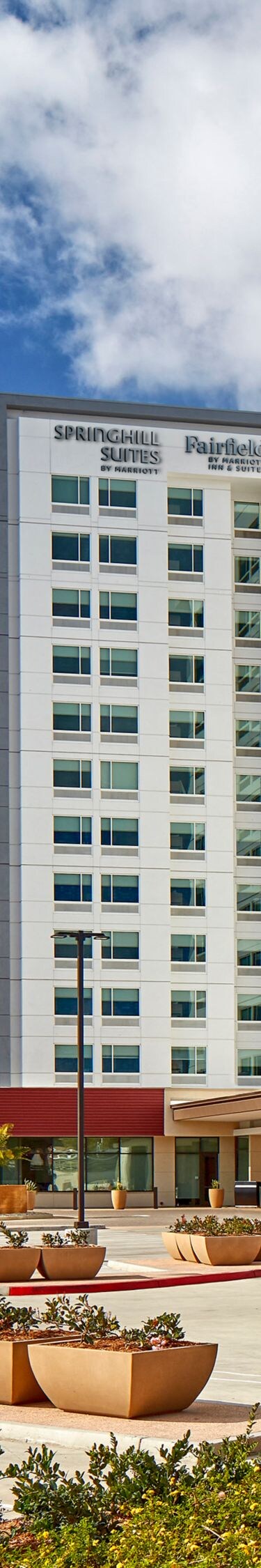 Hotel exterior daytime rendering 