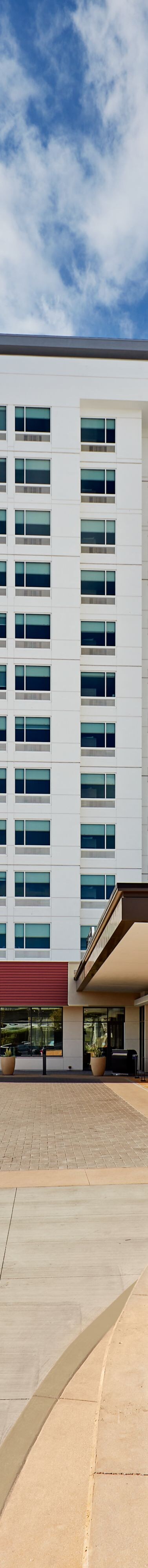 Vertical view of hotel exterior