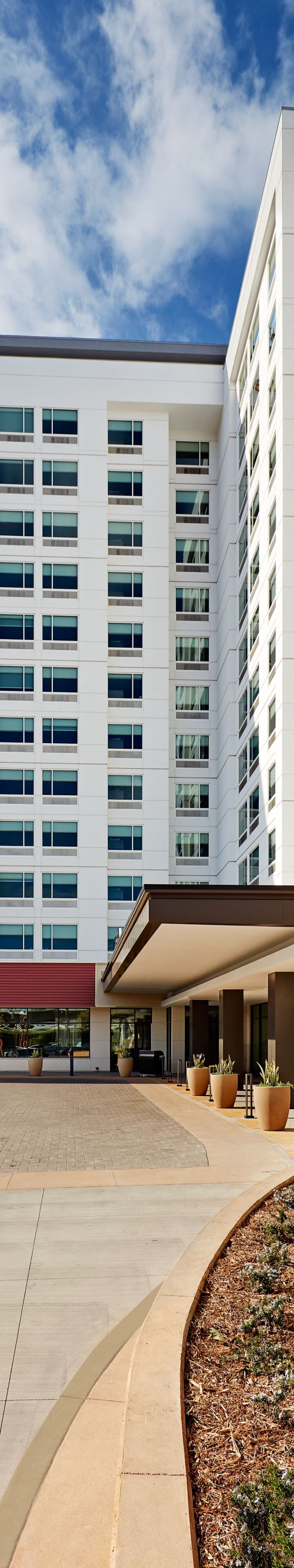 Vertical view of hotel exterior