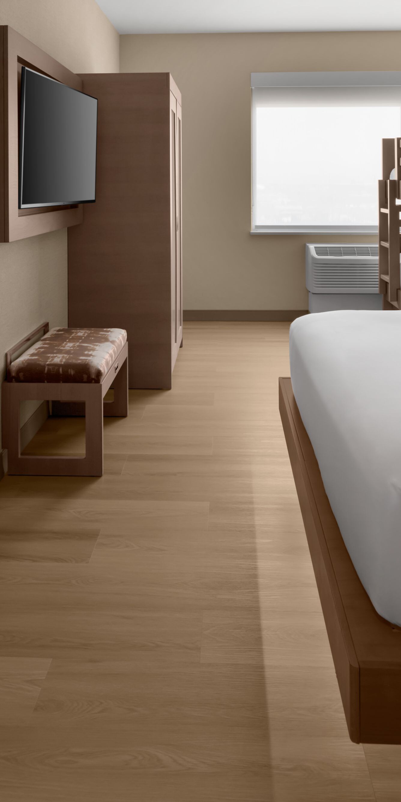 King suite bedroom with plush bedding
