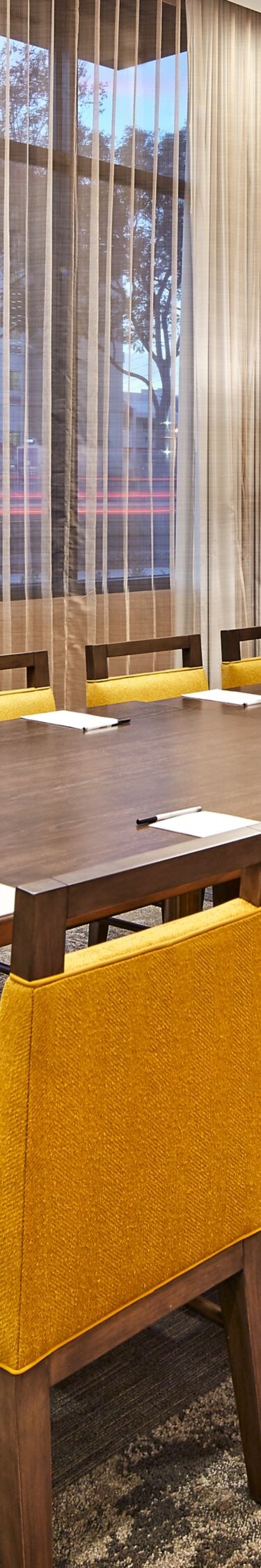 Boardroom style meeting room layout