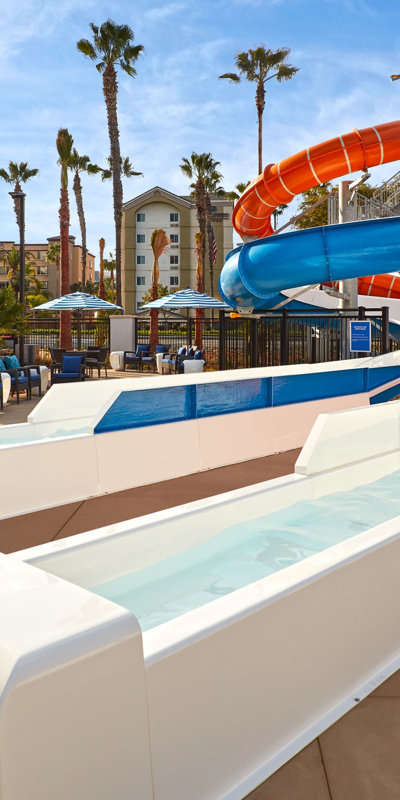 Outdoor waterslide for family fun