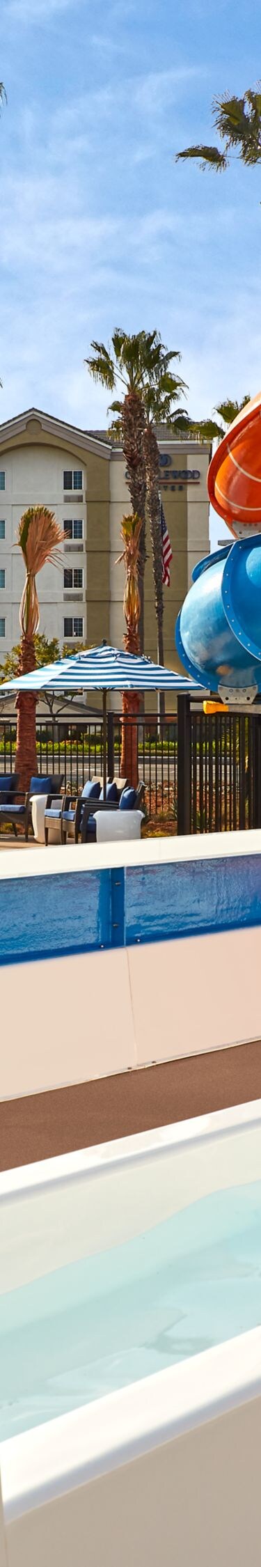 Outdoor waterslide for family fun