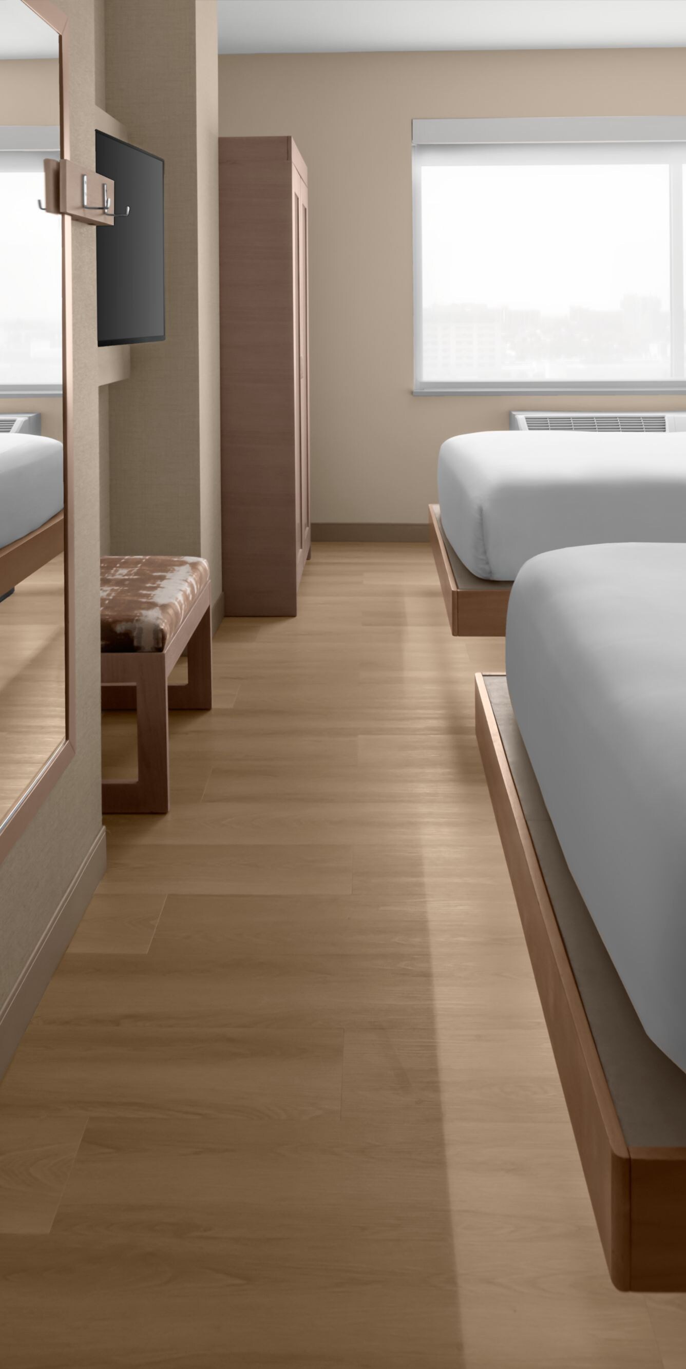 Guest room with two double beds