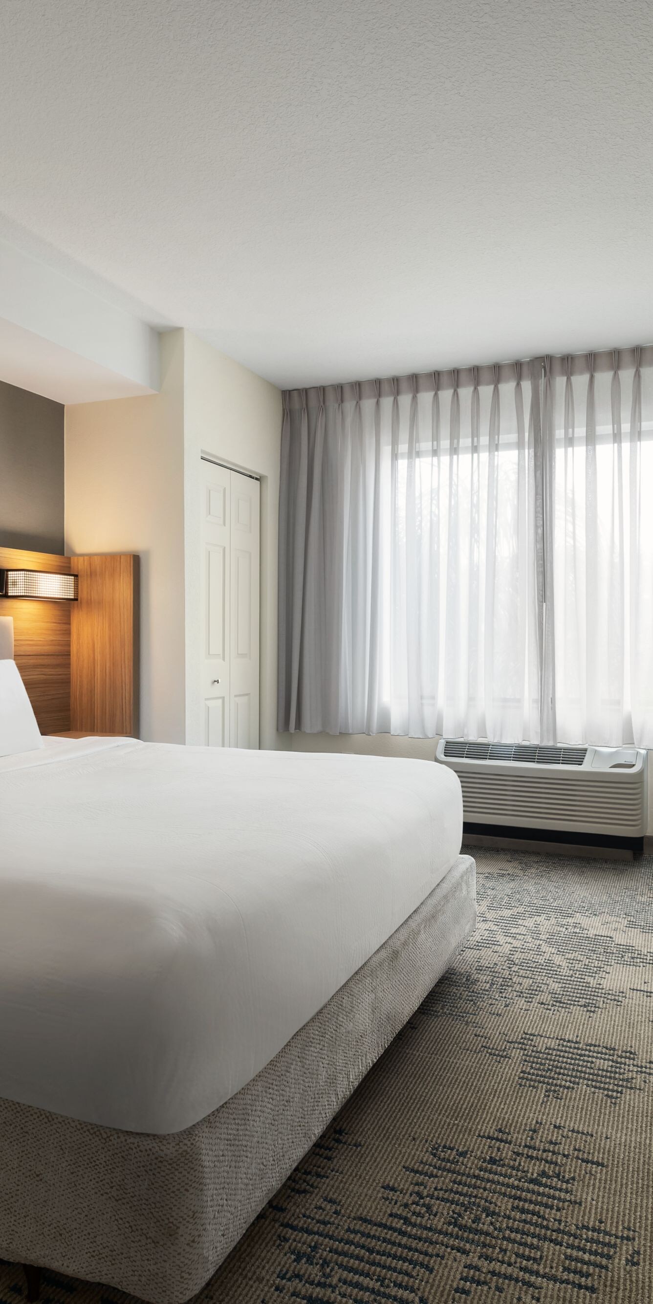 Spacious bedroom with king bed