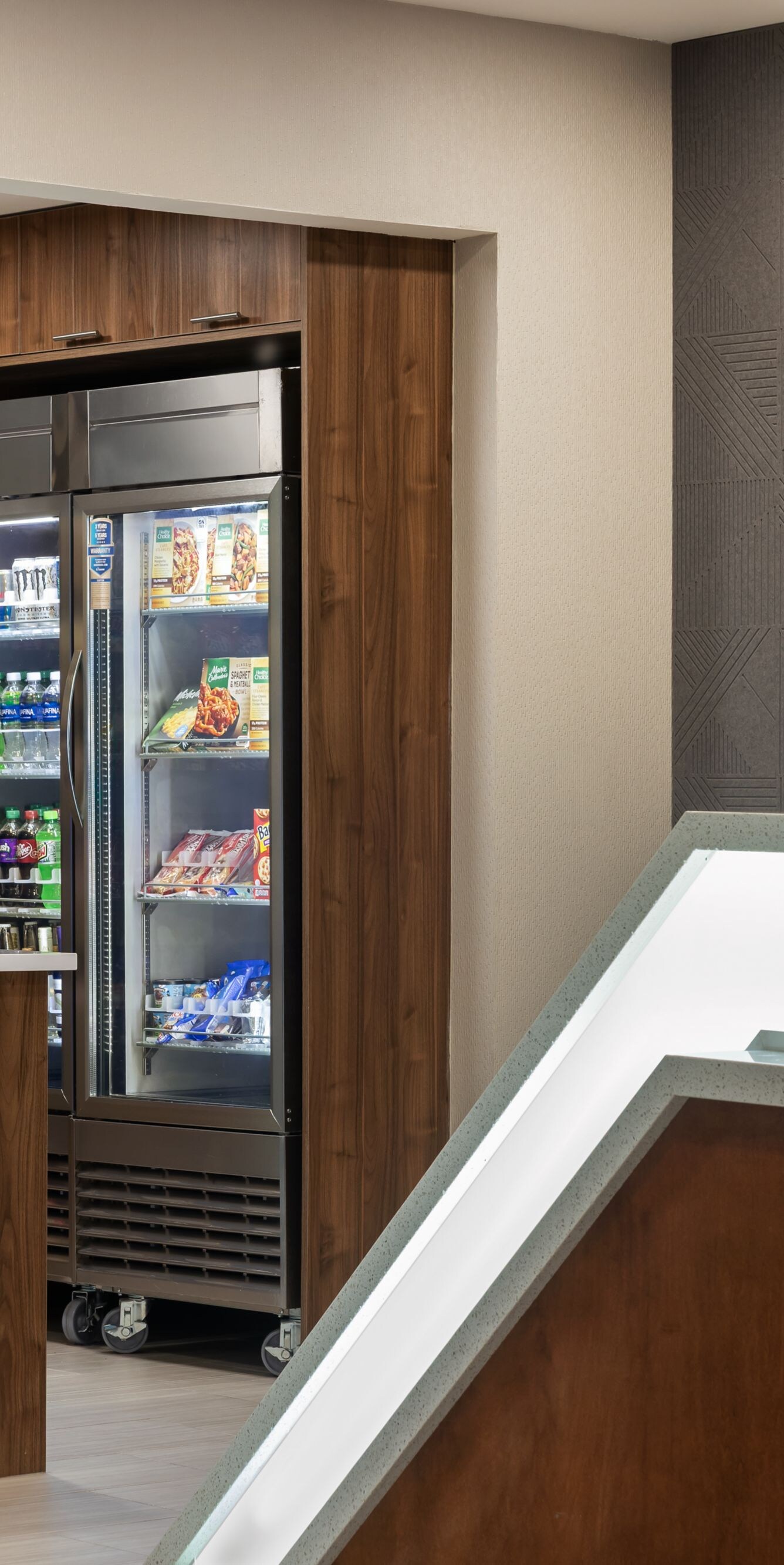 Grab-and-go market in lobby