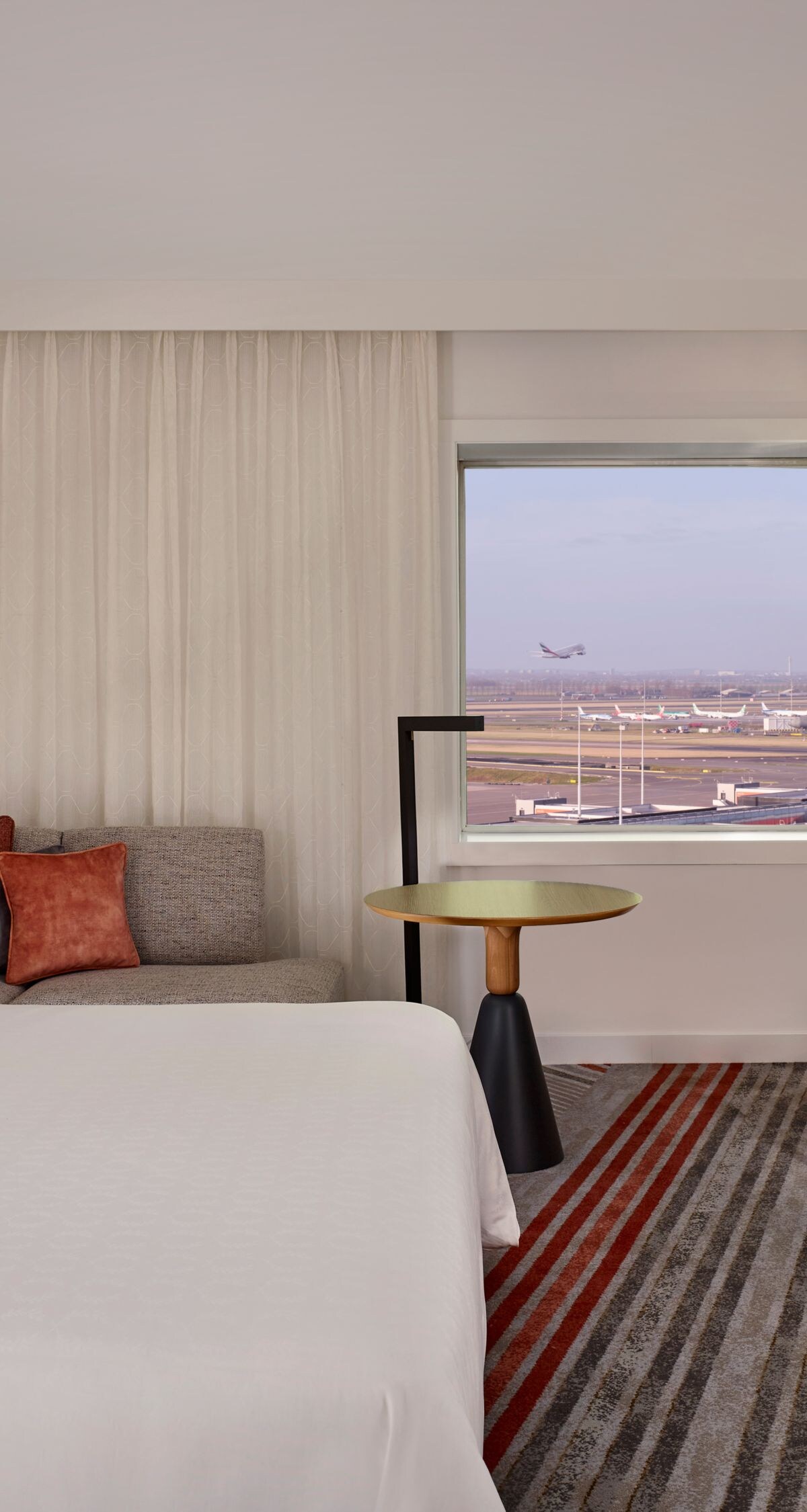 Kamer met uitzicht over luchthaven