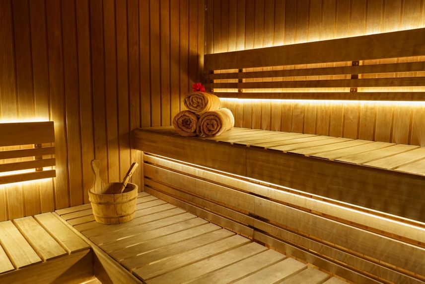 Sauna rilassante allo Sheraton Abu Dhabi Hotel