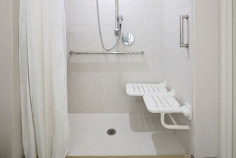 Accessible Guest Bathroom with walk in shower