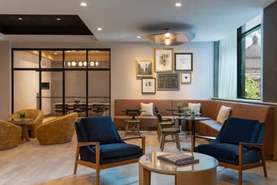 studio setting at the hotel