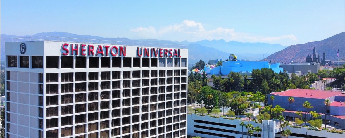 Vue du parc d’attractions Universal Studios
