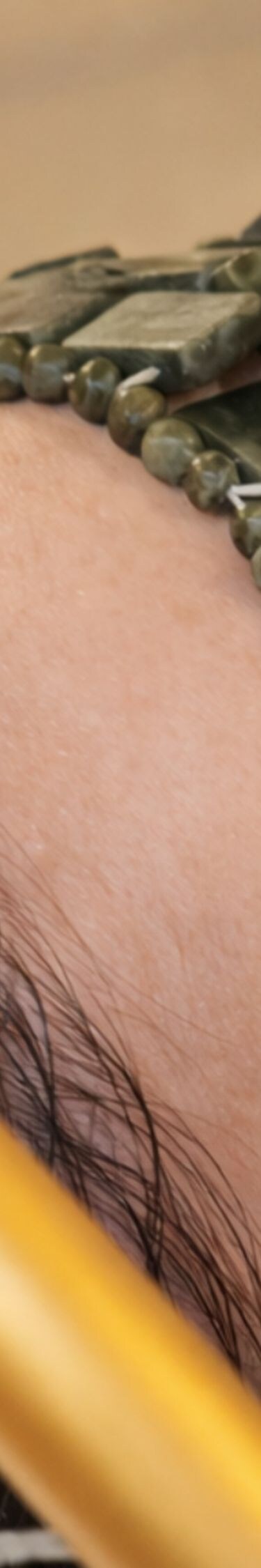 Serene wellness treatment with jade mask