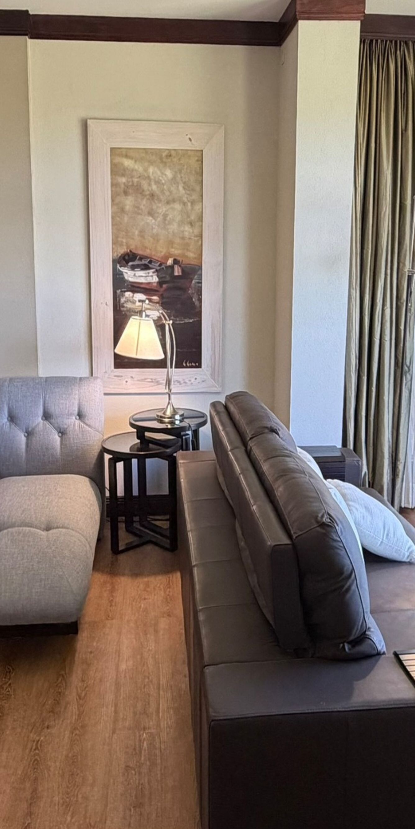 chaise lounge, couch, and coffee table