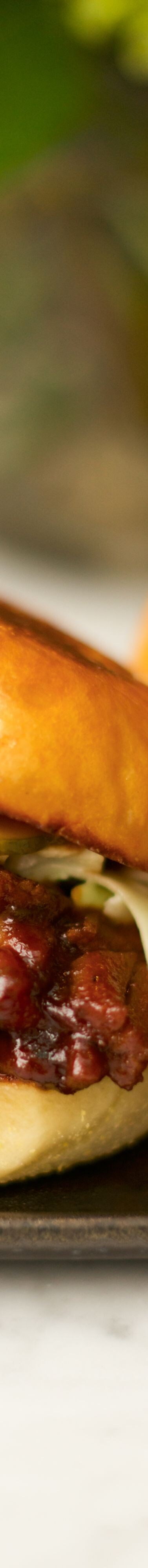 BBQ sandwiches on a plate