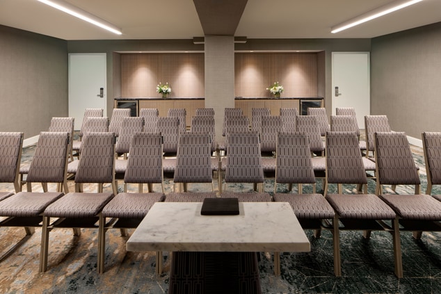 Theater style meeting space