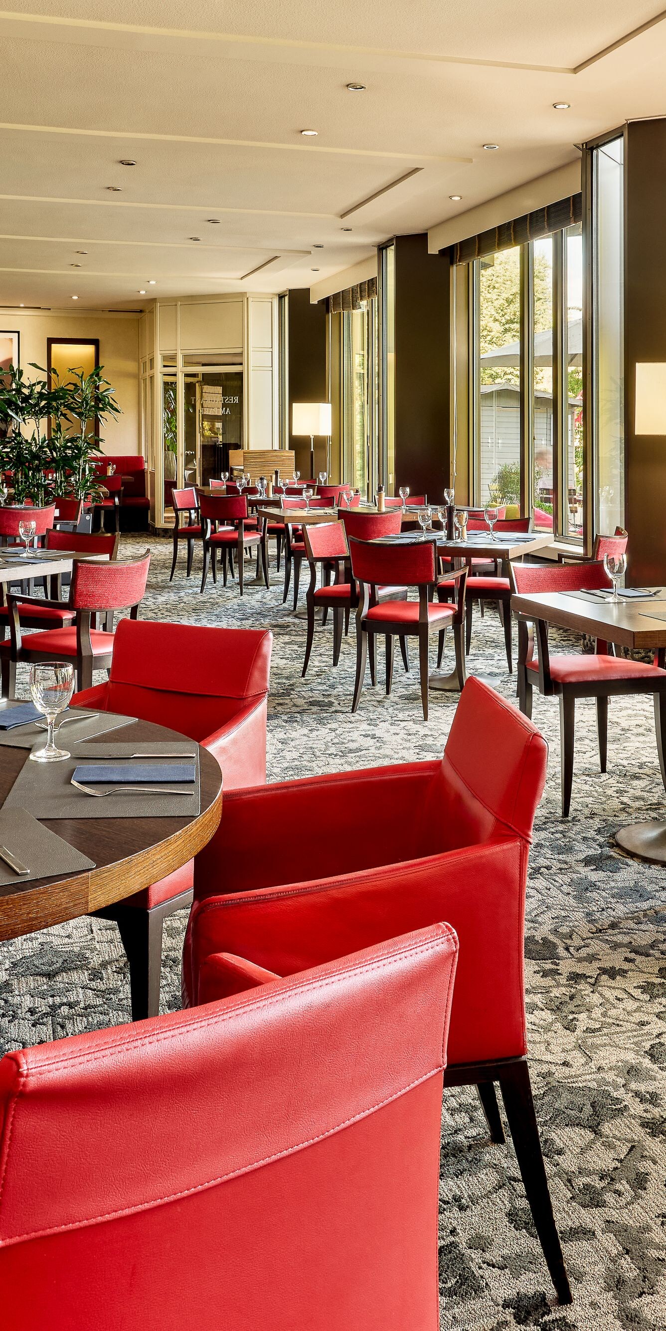 Restaurant, Parkblick, saisonale Speisekarte