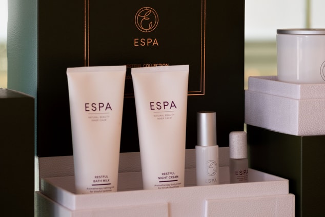 ESPA facial products in boxes