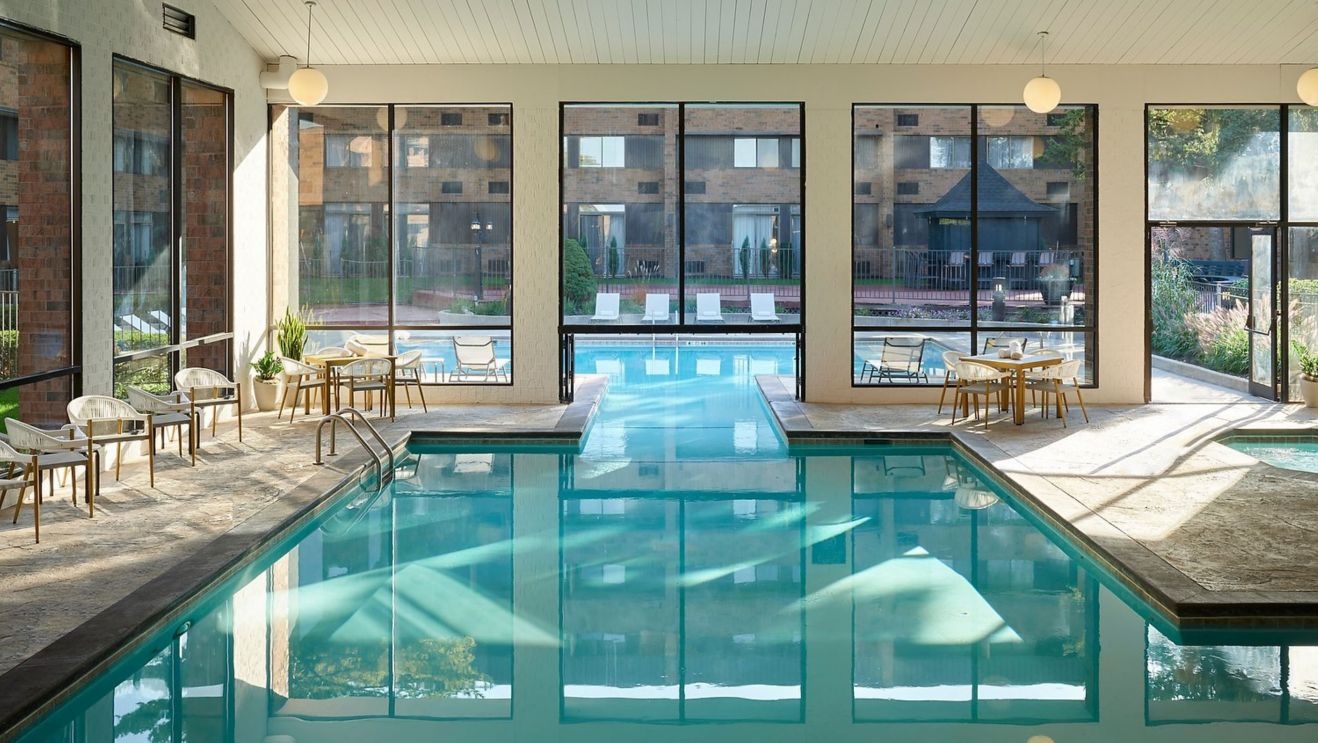 Connecting Indoor and Outdoor Pool, Rest and Relax