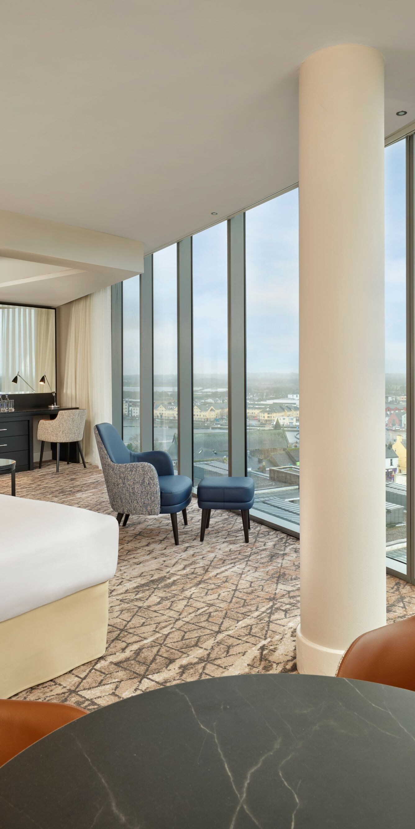 Panoramic Athlone bedroom with view of town