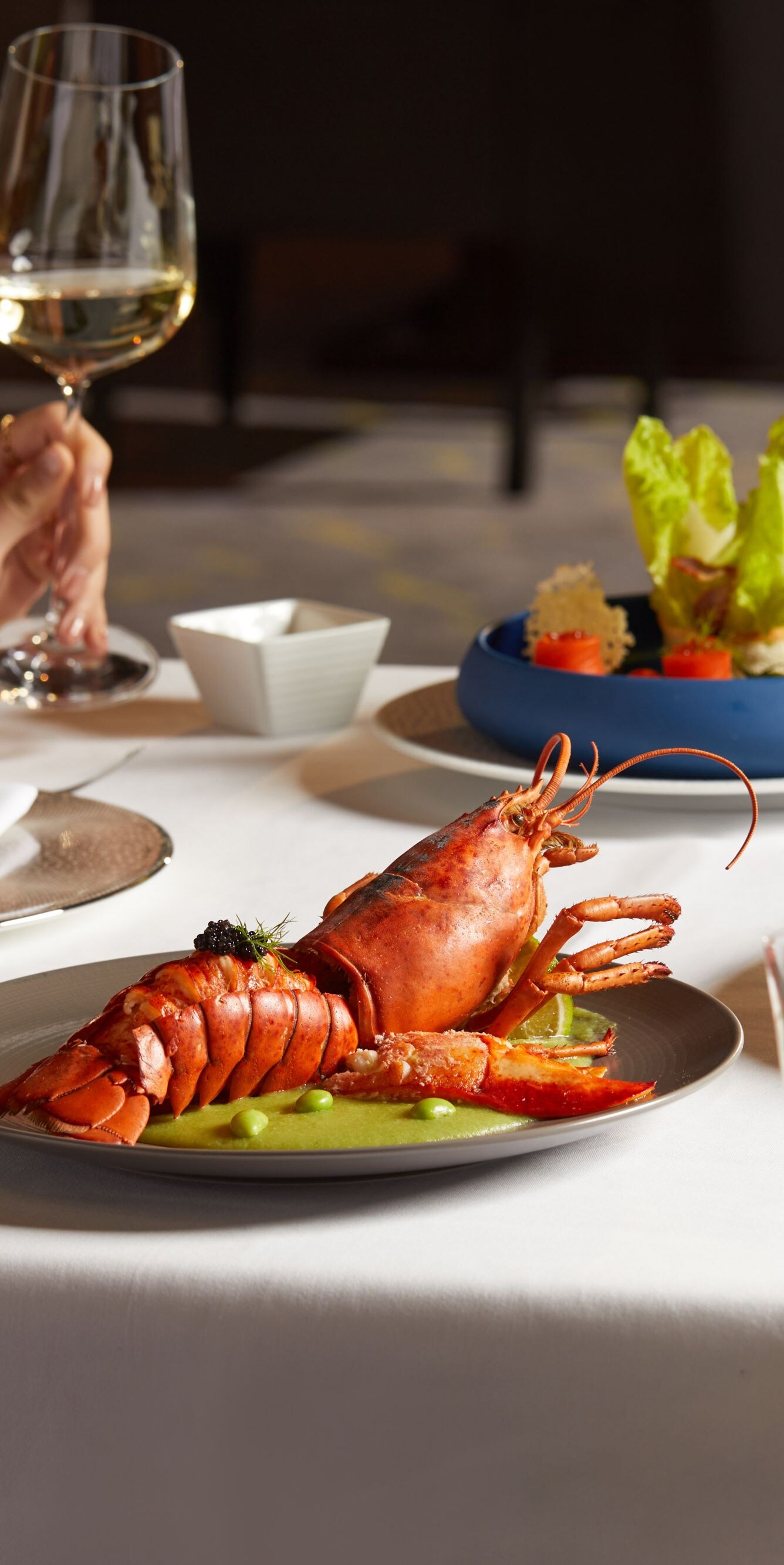 Set menu with Canadian seafood