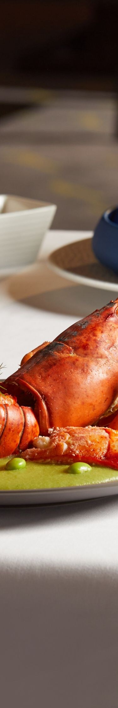 Set menu with Canadian seafood